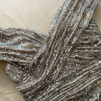 Sequin Off Shoulder Wrap Midi Dress