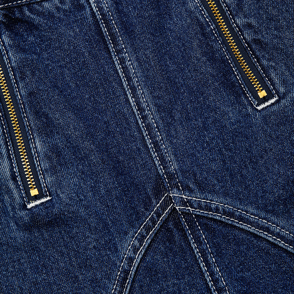Blue Stitch Detail Jeans