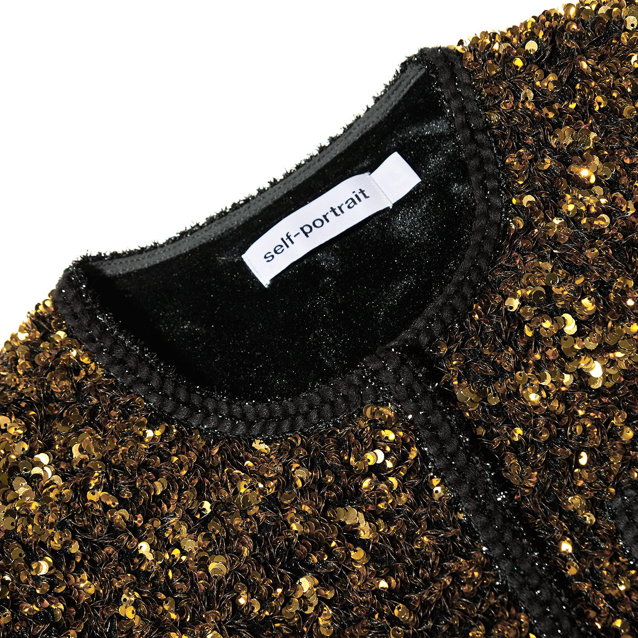 Gold Sequin Cropped Jacket