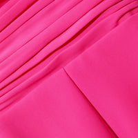 Bright Pink Iris Midi Dress