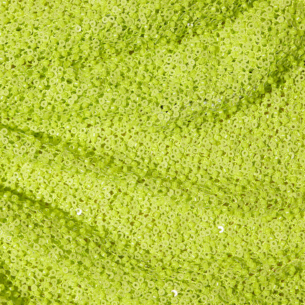 Green Beaded Midi Dress